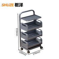 枢泽 可移动置物架 一板三篮 个