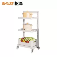 枢泽 落地置物架 二板一筐 个