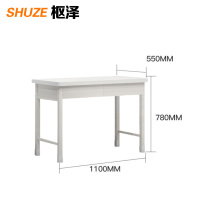 枢泽 钢制办公桌 二抽 张