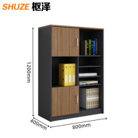 枢泽 资料柜 二门中柜800*400*1200mm 台