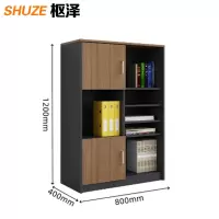 枢泽 资料柜 二门中柜800*400*1200mm 台