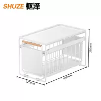 枢泽 置物架 收纳架 单层小号 个