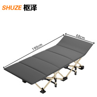 枢泽 折叠床 190cm圆管灰色+舒适棉垫 张