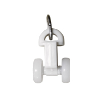 东凯汇普 窗帘滑轮方轮 总宽1.9CM*直径1.3CM*中宽6MM 1个