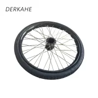 DERKAHE 26型人力车板车轮 700mm耐磨充气轮套装(2轮1轴) 套