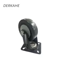 DERKAHE 中型手推车聚氨酯轮 φ75×32(3寸) 万向款 个