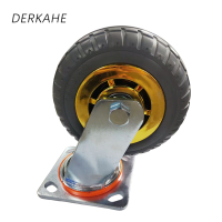 DERKAHE 重型手推车橡胶轮 φ150×50(6寸) 万向款 个