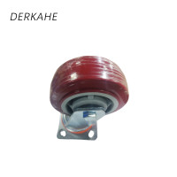 DERKAHE 重型手推车聚氨酯轮 φ125×50(5寸) 万向款 个