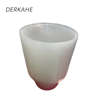DERKAHE 一次性餐盒圆形塑料打包盒 450透明圆形(50套带盖) 箱