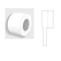 菲耐普 热敏线缆标签纸 30*45+50mm 蓝色 卷