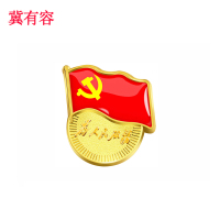 冀有容 团徽党徽党员徽章 扣针款 个