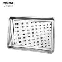 霖尘雨奕 304不锈钢带孔蒸盘 加厚60*40*4.8cm/个
