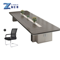 豫庄德办公会议桌5m+18椅套