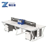 豫庄德屏风办公桌四柜组