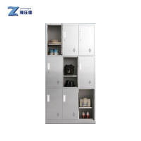 豫庄德不锈钢更衣柜9门台