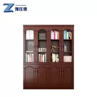 豫庄德落地书柜四门台