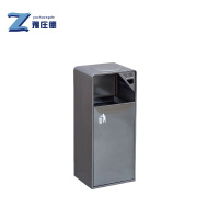 豫庄德不锈钢垃圾桶黑金个
