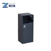 豫庄德户外不锈钢垃圾桶单桶个