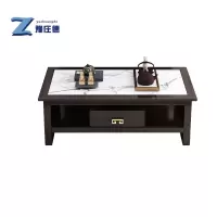 豫庄德双层茶几岩板张