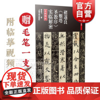 褚遂良《雁塔圣教序》实临解密 碑帖名品全本实临系列 褚遂良 雁塔圣教序 附临摹视频 书法碑帖 篆刻字帖 楷书 上海书画出