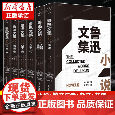 正版 鲁迅文集(小说+散文与诗+杂文上下册+书信上下册)全6册 鲁迅博物馆馆长黄乔生编选 鲁迅作品集 青少年课外书籍