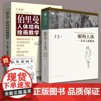 解构人体-艺术人体解剖+伯里曼人体结构绘画教学(白金版)中央美术学院素描入门零基础临摹教程教材艺用人体骨骼肌肉形态范本图