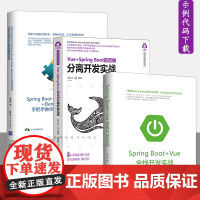 3册 Spring Boot+Vue全栈开发实战 Vue+spring boot前后端分离开发实战 Spring Clo