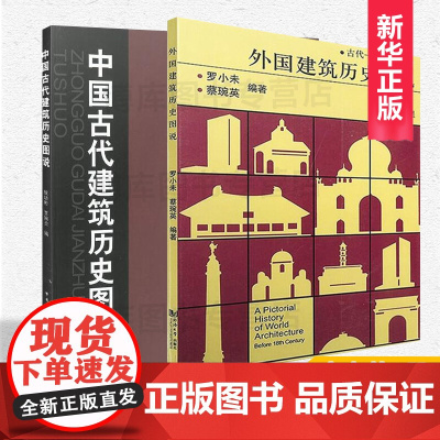 外国建筑历史图说+中国古代建筑历史图说 罗小未候幼彬 中外建筑史图说 共2册 建筑学文化专业书入门自学土木工程设计建筑材