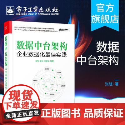 数据中台架构 企业数据化最佳实践 张旭 戴丽编著 商业创新数据体系建设运营管理 数据中台建设质量提升教程阿里巴巴中台战略