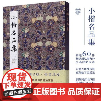 小楷名品集 精选60件历代名家经典小楷字帖 王羲之文征明赵孟頫小楷道德经心经灵飞经钟繇王宠小楷字帖 高清名碑古拓线装湖北