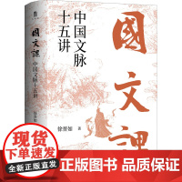 国文课 中国文脉十五讲 徐晋如 著 文学理论/文学评论与研究文学 正版图书籍 广西师范大学出版社