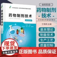 药物制剂技术 药物制剂单元操作剂型制剂新剂型新技术和生物药剂学基础 制备技术生产工艺和质量控制 于燕燕 化学工业出版社