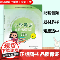 小学英语主题拓展阅读 II级 版本通用 配套专业外教示范音频 小学生三四五六3456年级英语阅读拓展读本 语言综合提升课