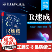 正版 R速成:统计分析和科研数据分析快速上手 R在数据科学领域的灵活性 R的基本工作原理 R统计分析课程 电子工业出版社