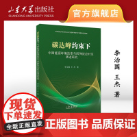 正版 碳达峰约束下中国能源环境效率与回弹效应时空演进研究李治国王杰著山东大学出版社9787560778433