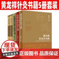 黄龙祥中医针灸书籍5册套装 古典针灸学大纲 经脉理论还原与重构大纲 中国古典针灸学大纲 新 针灸大成 针灸甲乙经 中医临