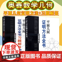 平面几何证明方法全书+平面几何证明方法全书习题解答第2版 第二版 几何图形初高中学生教材书籍 哈尔滨工业大学出版社 全2