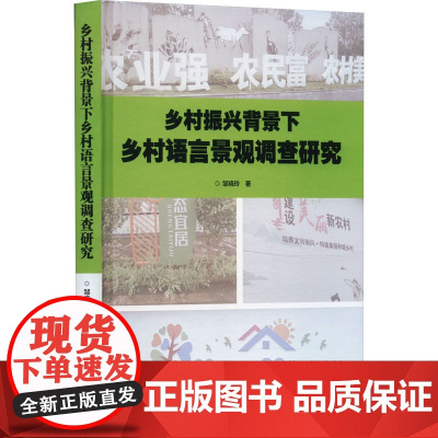 乡村振兴背景下乡村语言景观调查研究 邹晓玲 著 经济理论经管、励志 正版图书籍 中南大学出版社