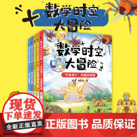 数学时空大冒险全套5册 梁平 智慧鸟著 遗失的国度拯救美尼亚星守护神龙的考验扭转危局的神秘力量宇宙博士的星际救援小学生课