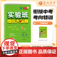 实验班提优大考卷 九年级下册 初中化学 沪教版 2024年春季新版
