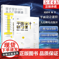 [潘建羽作品2册]版式设计从入门到精通+平面设计研习课 理论流程实战 平面设计书籍版式设计速查手册构图排版字体设计