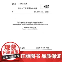 四川省城镇燃气设施安全检查标准 第4分册:用户设施 DBJ/T 249-2024