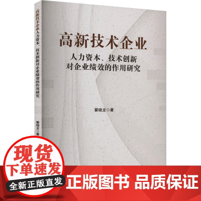 高新技术企业人力资本、技术创新对企业绩效的作用研究 瞿晓龙 著 人力资源经管、励志 正版图书籍 西南财经大学出版社