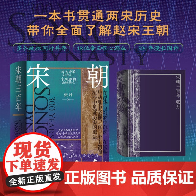 宋朝三百年 北宋南宋 政治军事经济 18位帝王呕心沥血 一本书贯通两宋历史 张丹 著 内蒙古人民出版社 正版书籍