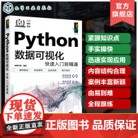 Python数据可视化快速入门到精通 一本书学会Python数据可视化 Python入门参考书 零基础学Python数据