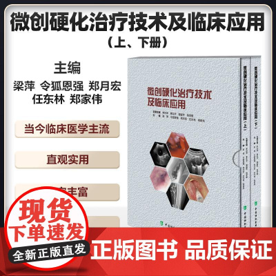 全2册 微创硬化治疗技术及临床应用(上、下册)2本套装 主编令狐恩强 强梁萍 任东林等 3809787567924475