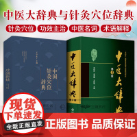 全2册中医大辞典+中国针灸穴位辞典 中国医药科技出版社 针灸穴位名针灸方词目穴位取穴针灸方法功效主治十四经穴位图 中医学