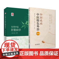 2本 实用中医肝胆病学+肝胆疾病中医 外治340法 当代中医外治临床丛书 肝胆的解剖 生理病理 肝胆病常用治法 中国医药