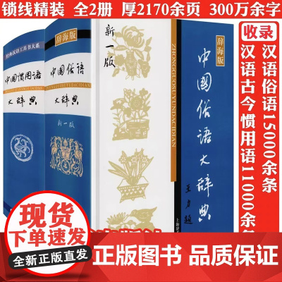 [2册精装2100余页]中国俗语大辞典+中国惯用语大辞典 实用经典语录词典大全书籍