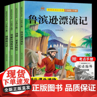 快乐读书吧六年级下册套装全4册爱丽丝漫游奇境尼尔斯骑鹅旅行记鲁滨逊漂流记汤姆索亚历险记小学生语文教材配套课外阅读